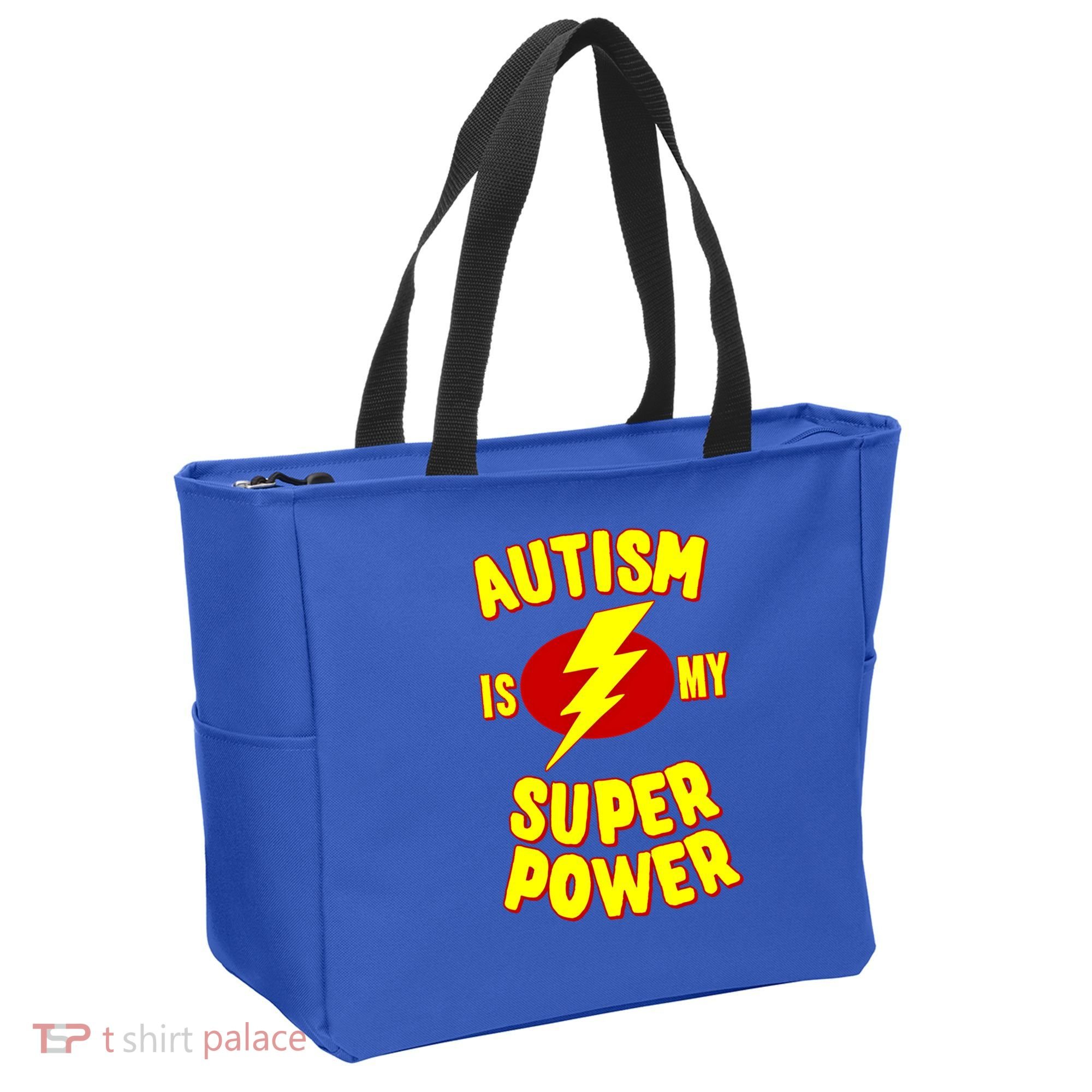 Autism Is My Super Power Cool Gift Tote Bag