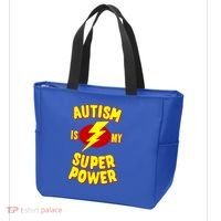 Autism Is My Super Power Cool Gift Tote Bag thumb 3