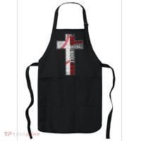 All I Need Is Baseball & Jesus Christian Cross Faith Apron thumb 0