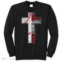 All I Need Is Baseball & Jesus Christian Cross Faith Sweatshirt thumb 0
