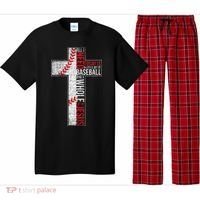 All I Need Is Baseball & Jesus Christian Cross Faith Pajama Set thumb 0