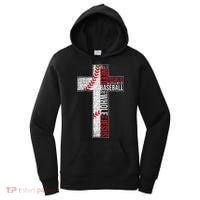 All I Need Is Baseball & Jesus Christian Cross Faith Women's Hoodie thumb 0