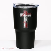 All I Need Is Baseball & Jesus Christian Cross Faith Tumbler thumb 0