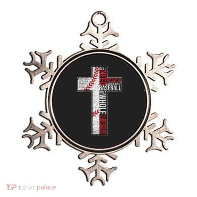 All I Need Is Baseball & Jesus Christian Cross Faith Ornament