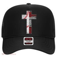 All I Need Is Baseball & Jesus Christian Cross Faith Hat thumb 0