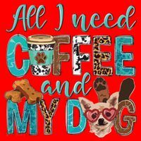 All I Need Is Coffee And My Dog Leopard Coffee Lover Santa Hat thumb 1