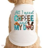 All I Need Is Coffee And My Dog Leopard Coffee Lover Doggie Tank thumb 0