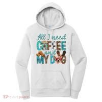 All I Need Is Coffee And My Dog Leopard Coffee Lover Women's Hoodie thumb 0