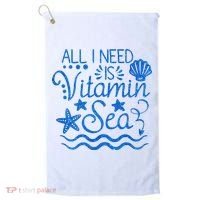 All I Need Is Vitamin Sea Golf Towel thumb 0