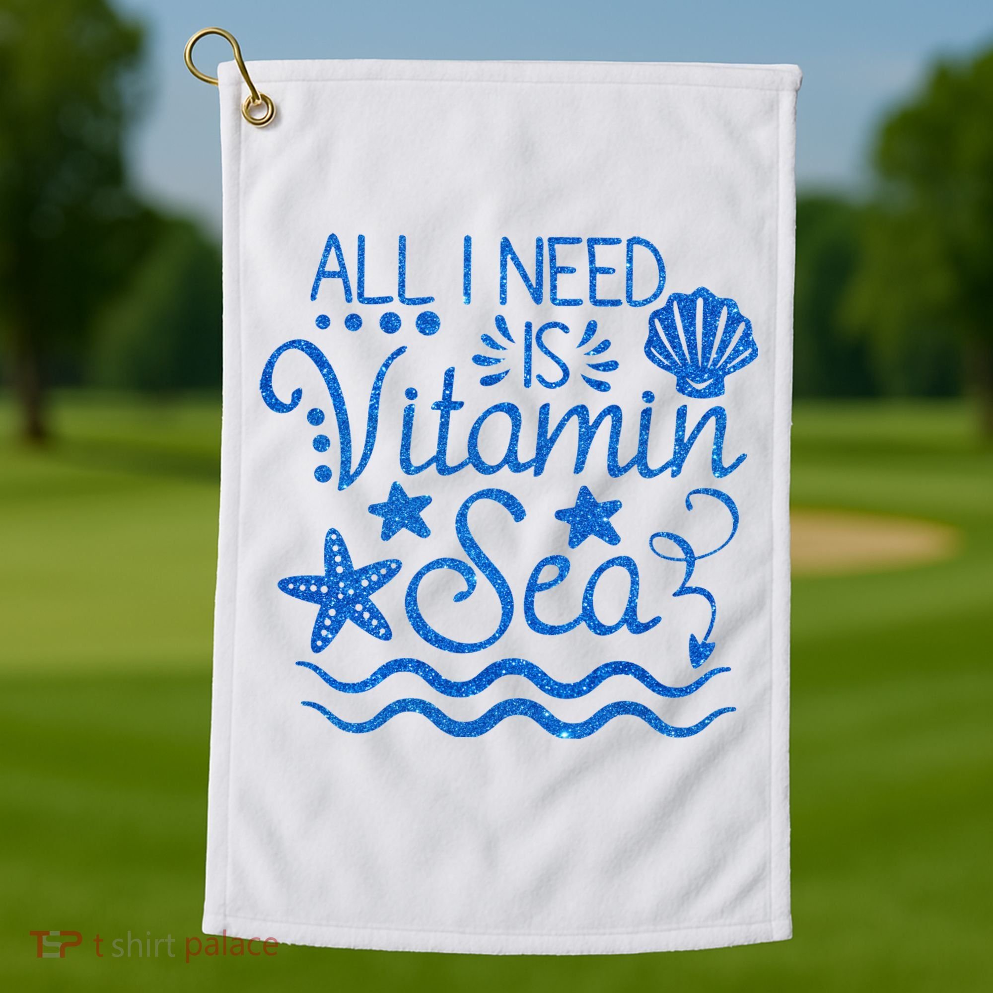 All I Need Is Vitamin Sea Golf Towel