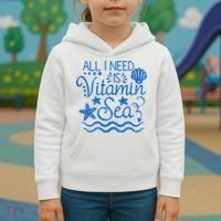 All I Need Is Vitamin Sea Kids Hoodie thumb 3