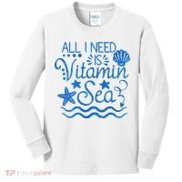 All I Need Is Vitamin Sea Kids Long Sleeve Shirt thumb 0