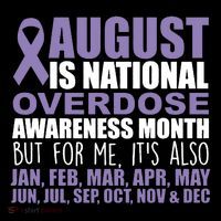 August Is National Overdose Awareness Month Purple Ribbon Coffee Mug thumb 5