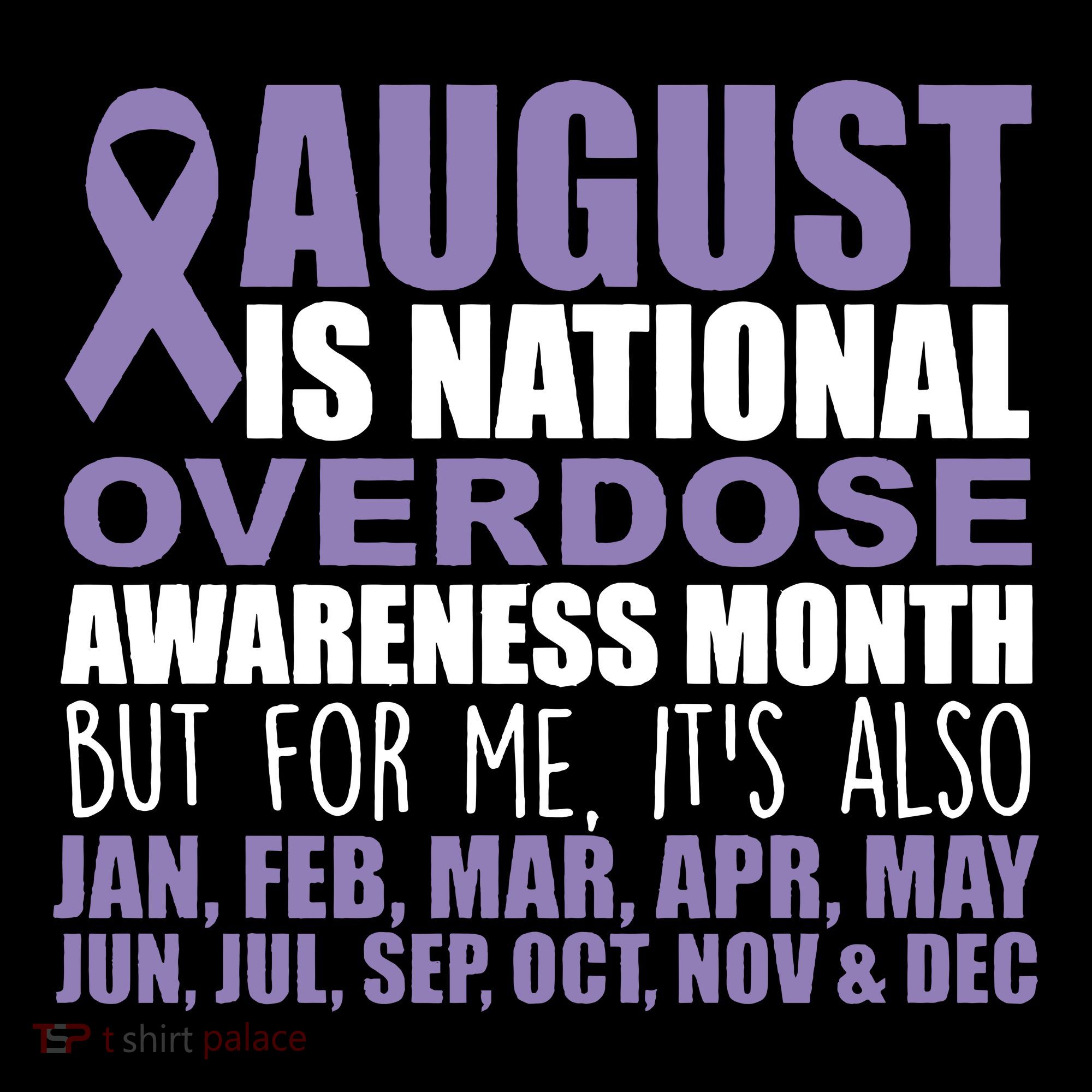 August Is National Overdose Awareness Month Purple Ribbon Coffee Mug