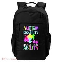 Autism It's Not A Disability It's An Ability Awareness Puzzle Backpack thumb 0