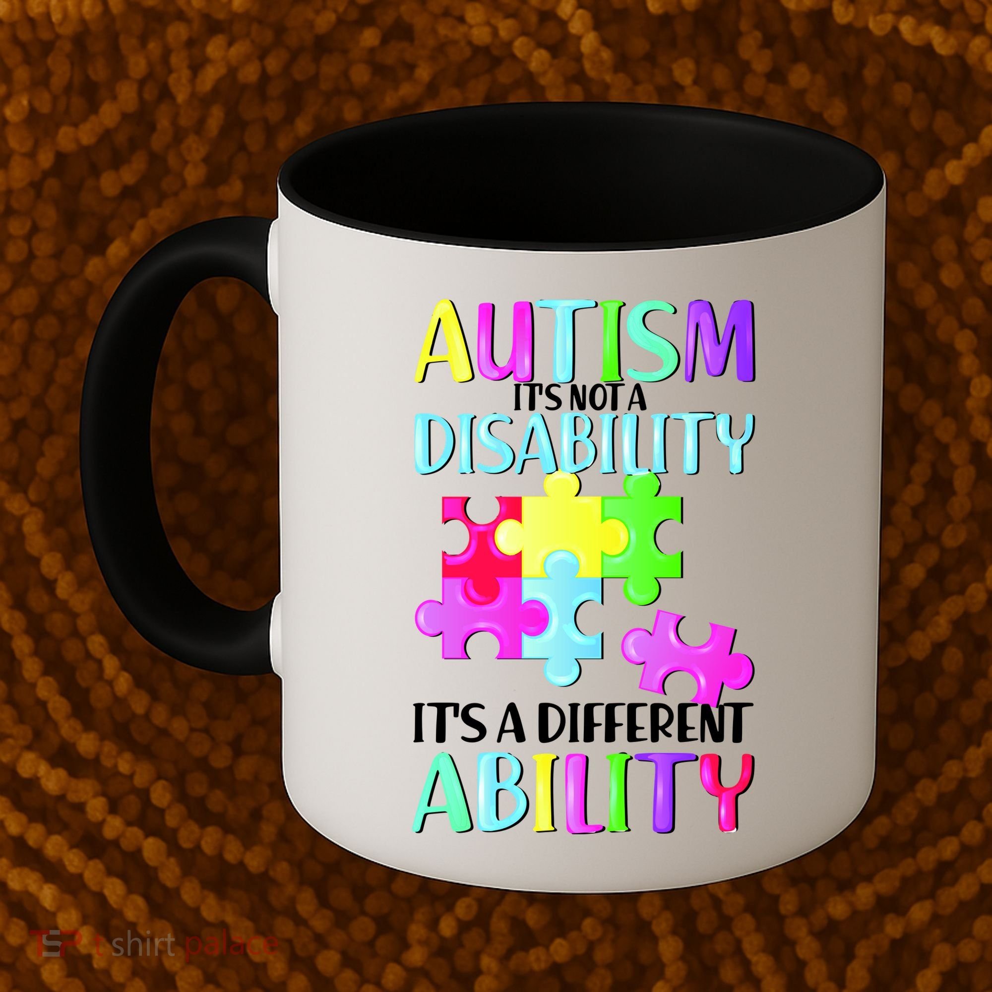 Autism It's Not A Disability It's An Ability Awareness Puzzle Coffee Mug