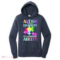 Autism It's Not A Disability It's An Ability Awareness Puzzle Women's Hoodie thumb 0