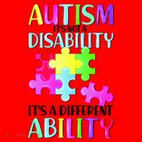 Autism It's Not A Disability It's An Ability Awareness Puzzle Santa Hat thumb 1