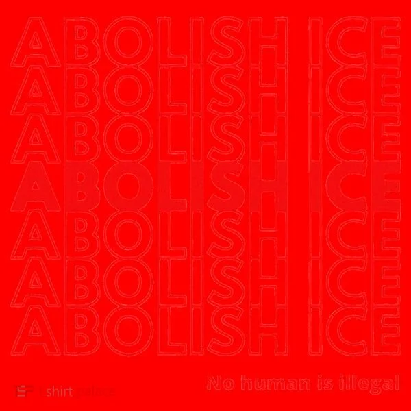 Abolish Ice No Human Is Illegal Santa Hat