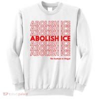 Abolish Ice No Human Is Illegal Sweatshirt thumb 0