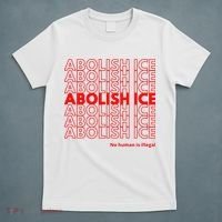 Abolish Ice No Human Is Illegal T-Shirt thumb 5