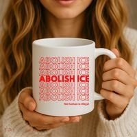 Abolish Ice No Human Is Illegal Coffee Mug thumb 3