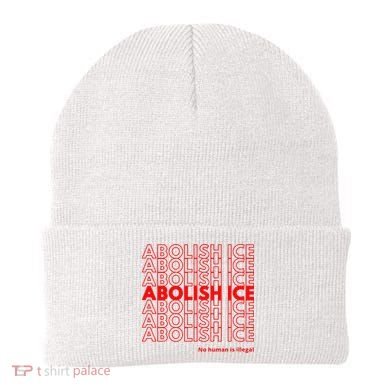 Abolish Ice No Human Is Illegal Beanie