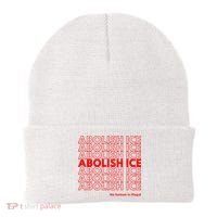 Abolish Ice No Human Is Illegal Beanie thumb 0