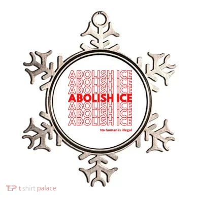 Abolish Ice No Human Is Illegal Ornament