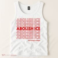 Abolish Ice No Human Is Illegal Tank Top thumb 2