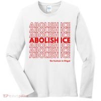Abolish Ice No Human Is Illegal Women's Long Sleeve Shirt thumb 0