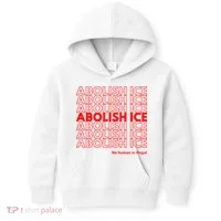 Abolish Ice No Human Is Illegal Kids Hoodie thumb 0