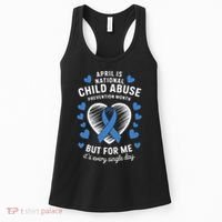 April is National Child Abuse Prevention Month Awareness Women's Tank Top thumb 0