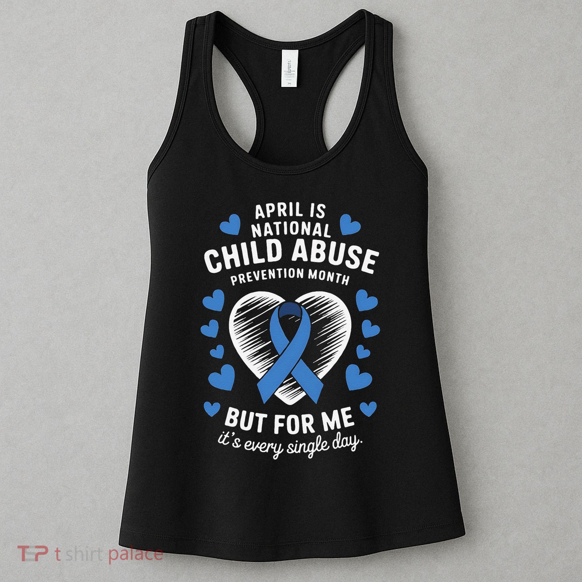 April is National Child Abuse Prevention Month Awareness Women's Tank Top