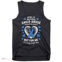 April is National Child Abuse Prevention Month Awareness Tank Top thumb 0
