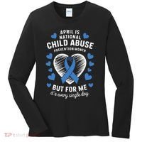 April is National Child Abuse Prevention Month Awareness Women's Long Sleeve Shirt thumb 0