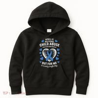 April is National Child Abuse Prevention Month Awareness Kids Hoodie thumb 0