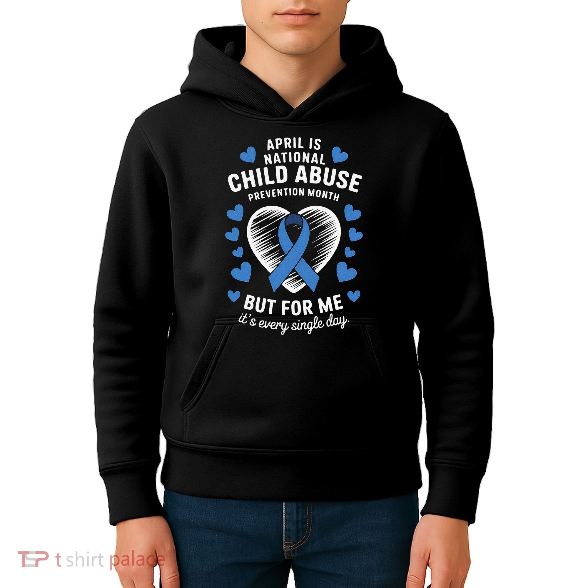 April is National Child Abuse Prevention Month Awareness Kids Hoodie
