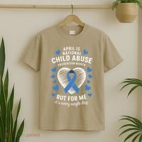 April is National Child Abuse Prevention Month Awareness T-Shirt thumb 2
