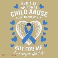 April is National Child Abuse Prevention Month Awareness Kids T-Shirt thumb 2