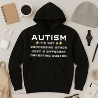 Autism It's not a processing error Hoodie thumb 3