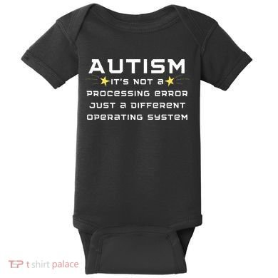 Autism It's not a processing error Baby Bodysuit