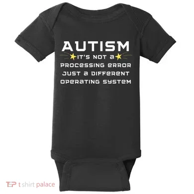 Autism It's not a processing error Baby Bodysuit
