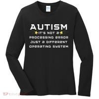 Autism It's not a processing error Women's Long Sleeve Shirt thumb 0