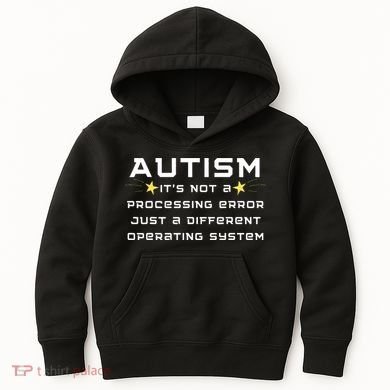 Autism It's not a processing error Kids Hoodie