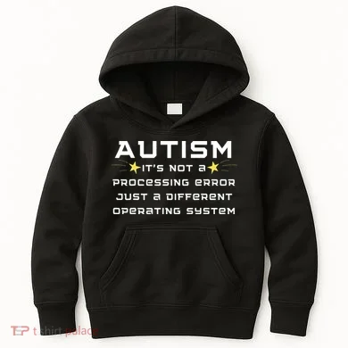 Autism It's not a processing error Kids Hoodie