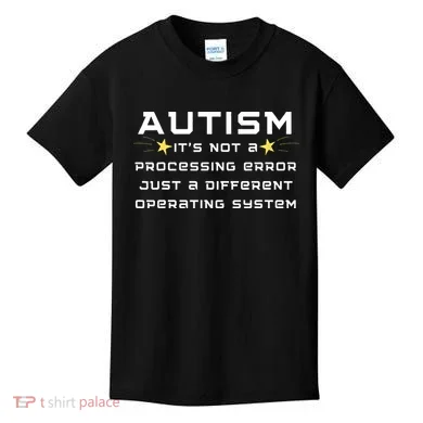 Autism It's not a processing error Kids T-Shirt