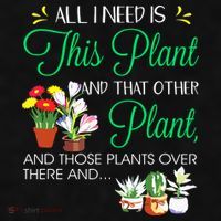 All I Need Is This Plant Gardening Plants Lover Gardener Ladies PosiCharge Tri-Blend Wicking Tank thumb 2