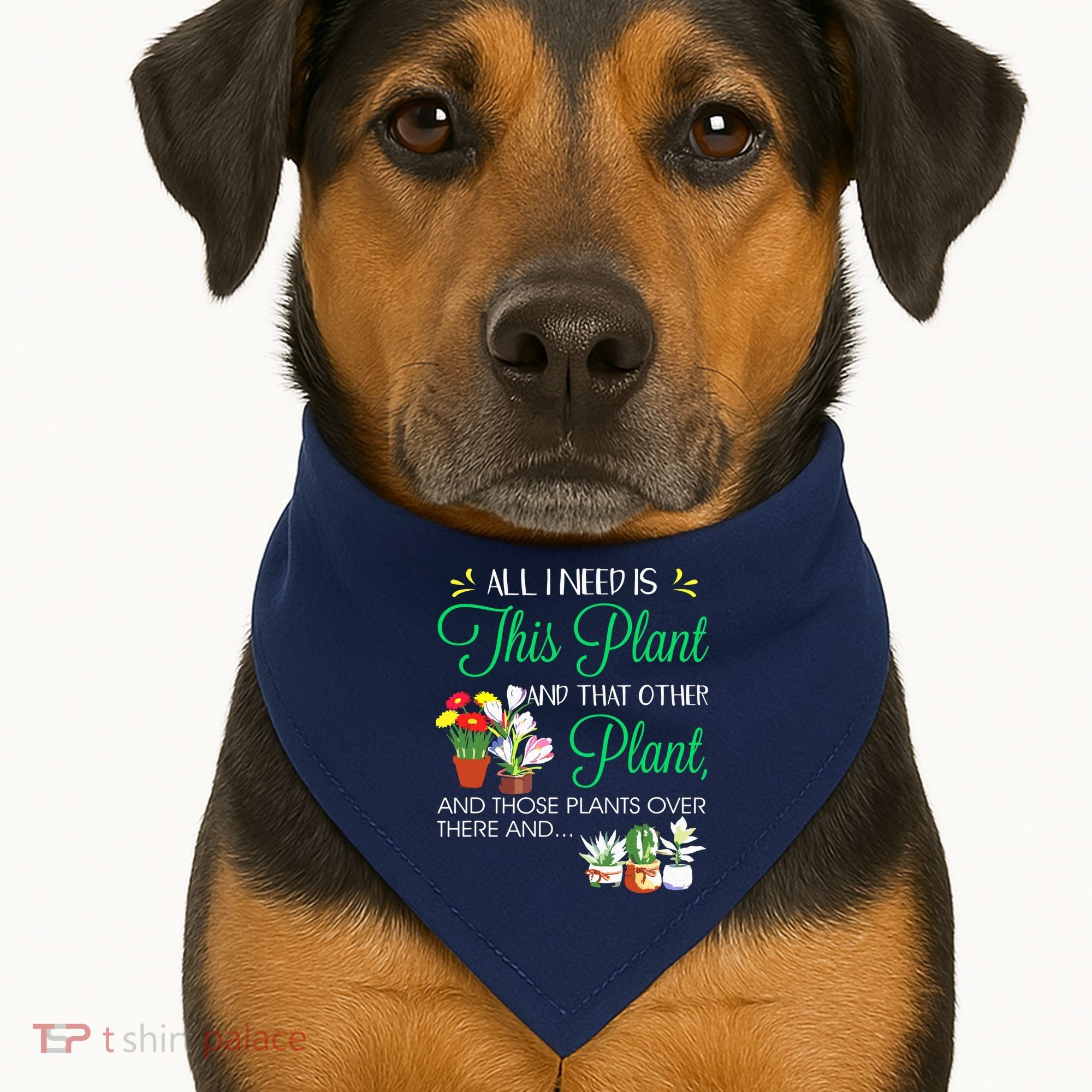 All I Need Is This Plant Gardening Plants Lover Gardener USA-Made Doggie Bandana