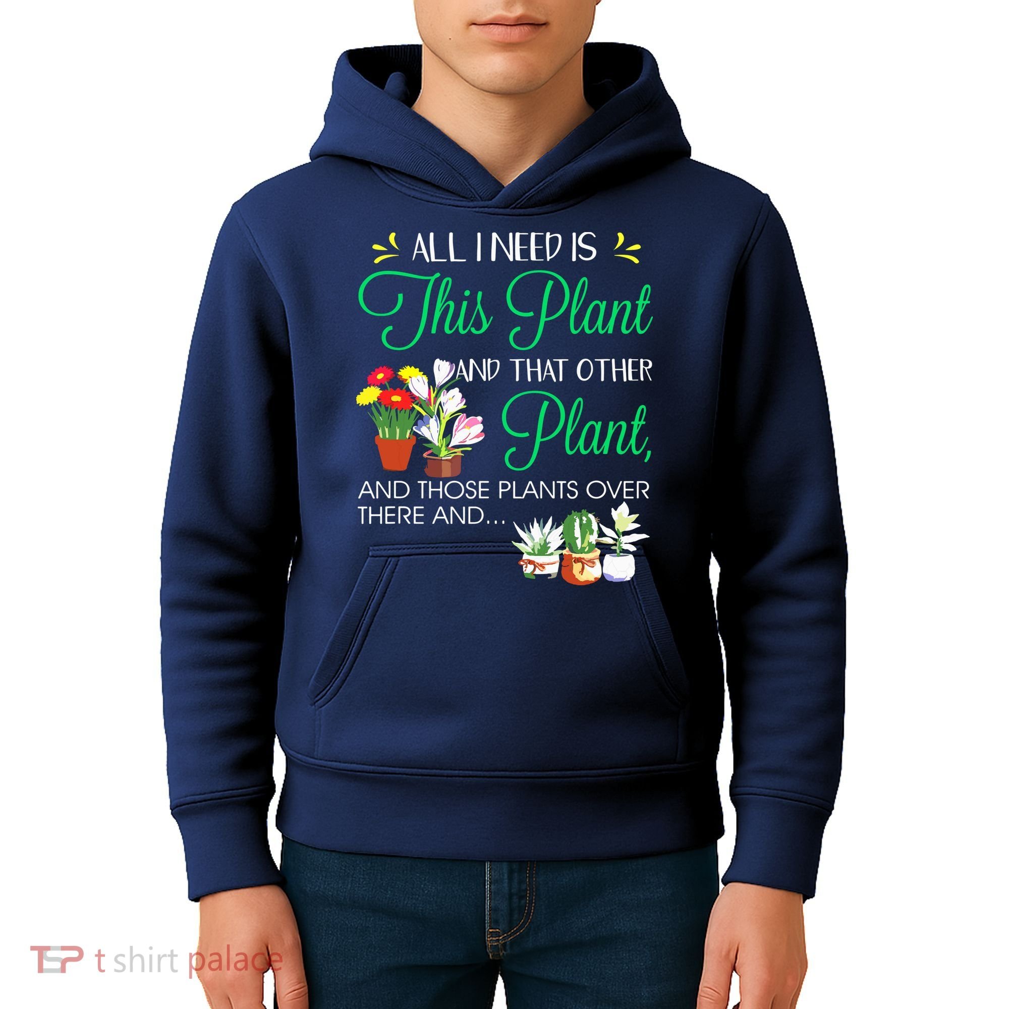 All I Need Is This Plant Gardening Plants Lover Gardener Kids Hoodie